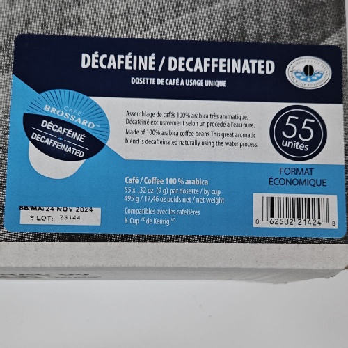 Café décaféiné (55 dosettes)